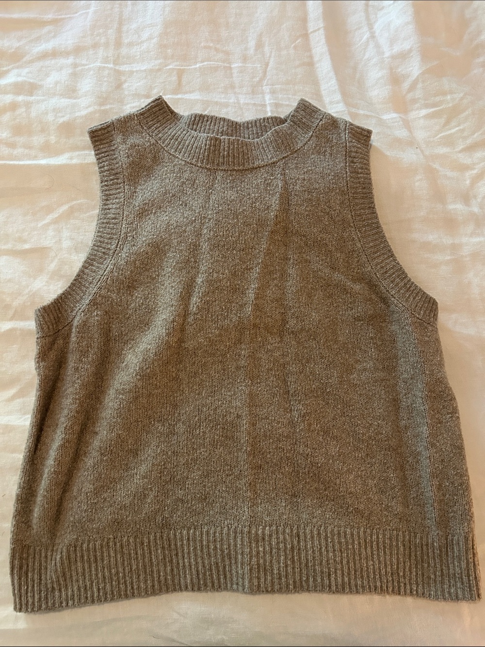 Universal Thread Sleeveless Knit Vest - Taupe Brown